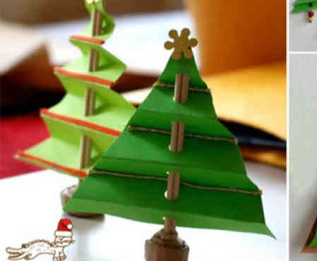 手工制作大全 小小圣诞树
